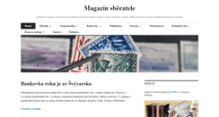 Desktop Screenshot of magazin-sberatele.cz