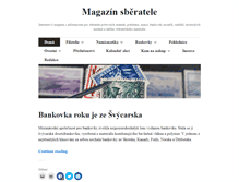 Tablet Screenshot of magazin-sberatele.cz